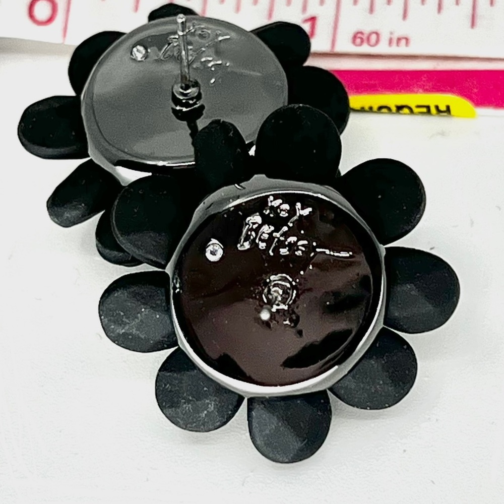 Betsey Johnson ‘Dark Magic’ Black Floral Necklace & Earrings Set Retired/HTF! - Picture 13 of 14